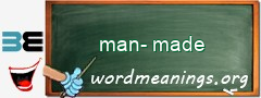 WordMeaning blackboard for man-made